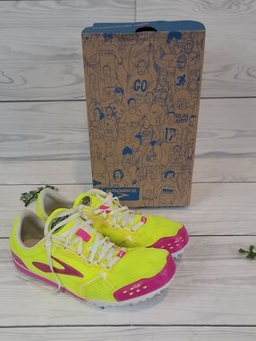 Brooks Athletic Spike Sneakers Track Shoes PR LD Womens Size 8.5
